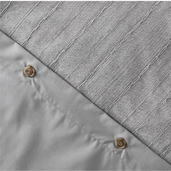 Hearth & Hand x Magnolia 3pc KING Duvet Cover Set – Gray Loop Stripe (NWT) - Picture 2 of 6